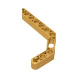 Technic Beam 1 x 11.5 Double Bent Thick #32009 Pearl Gold Gobricks