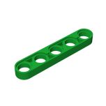 Technic Beam 1 x 5 Thin #32017  Green Gobricks