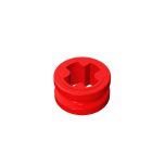 Technic Bush 1/2 Smooth with Axle Hole Semi-Reduced #32123 Red