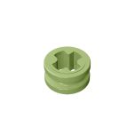 Technic Bush 1/2 Smooth with Axle Hole Semi-Reduced #32123 Olive Green Gobricks
