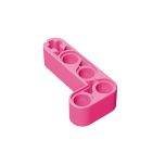 Technic Beam 2 x 4 L-Shape Thick #32140  Dark Pink Gobricks