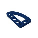 Technic Beam 3 x 5 L-Shape with Quarter Ellipse Thin #32250 Dark Blue