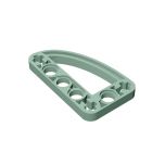 Technic Beam 3 x 5 L-Shape with Quarter Ellipse Thin #32250 Sand Green