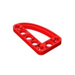 Technic Beam 3 x 5 L-Shape with Quarter Ellipse Thin #32250 Red