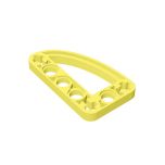 Technic Beam 3 x 5 L-Shape with Quarter Ellipse Thin #32250  Bright Light Yellow Gobricks