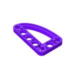 Technic Beam 3 x 5 L-Shape with Quarter Ellipse Thin #32250 Dark Purple
