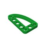 Technic Beam 3 x 5 L-Shape with Quarter Ellipse Thin #32250 Green