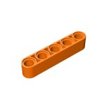 Technic Beam 1 x 5 Thick #32316 Orange Gobricks