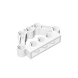 Technic Pin Connector Block 1 x 5 x 3 #32333 White Gobricks