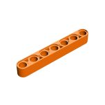 Technic Beam 1 x 7 Thick #32524 Orange
