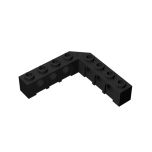 Brick 5 x 5 Right Angle (1 x 4 - 1 x 4) #32555 Black Gobricks