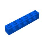 Technic Brick 1 x 6 [5 Holes] #3894  Blue Gobricks