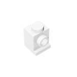 Brick Special 1 x 1 with Headlight and No Slot #4070 White