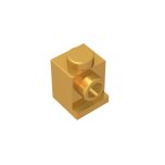 Brick Special 1 x 1 with Headlight and No Slot #4070 Pearl Gold