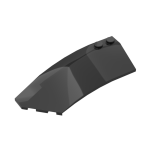 Wedge Curved 8 x 3 x 2 Open Left - Plain #41750 