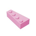 Wedge 4 x 2 Right #41767  Bright Pink Gobricks