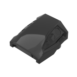 Slope, Curved 2 x 2 with 3 Side Ports Recessed #44675