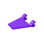 dark purple Banner Flag 2x2 Clips NEUF NEW 2 x LEGO 44676 Drapeau Trapèze 