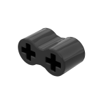 Technic Axle Connector Double Flexible - Rubber #45590 