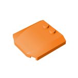 Slope Curved 4 x 4 x 2/3 Triple Curved with 2 Studs #45677 Orange