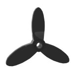 Propeller 3 Blade 5.5 Diameter Undetermined Hole Size #4617