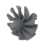 Jet Engine Fan with 10 Blades and Technic Pin #46667