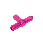 Pneumatic T-Piece (T Bar) #4697 Trans-Dark Pink Gobricks