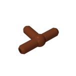 Pneumatic T-Piece (T Bar) #4697 Reddish Brown Gobricks
