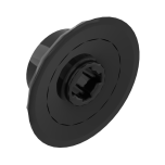Train Wheel Small, hole notched for wheels holder pin #50254