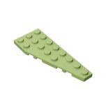 Wedge Plate 8 x 3 Right #50304  Olive Green Gobricks