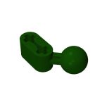 Technic Beam 1 x 2 with Ball Joint Angled #50923  Dark Green Gobricks