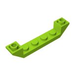 Slope Inverted 45 6 x 1 Double with 1 x 4 Cutout #52501 Lime