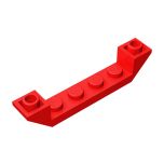 Slope Inverted 45 6 x 1 Double with 1 x 4 Cutout #52501 Red