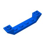 Slope Inverted 45 6 x 1 Double with 1 x 4 Cutout #52501 Blue