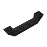 Slope Inverted 45 6 x 1 Double with 1 x 4 Cutout #52501 Black