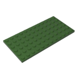 Plate 6 x 12 #3028 Army Green Gobricks