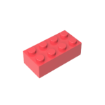 Brick 2 x 4 #3001 Gobricks Coral