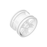 Wheel 30.4mm D.x20mm With No Pin Holes And Reinforced Rim #56145 White