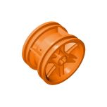Wheel 30.4mm D.x20mm With No Pin Holes And Reinforced Rim #56145 Orange