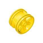 Wheel 30.4mm D.x20mm With No Pin Holes And Reinforced Rim #56145 Yellow