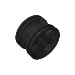 Wheel 30.4mm D.x20mm With No Pin Holes And Reinforced Rim #56145 Black