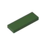 Tile 1 x 3 #63864  Army Green Gobricks