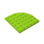 PLATE 6X6 W. BOW #6003 Lime