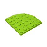 Plate Round Corner 6 x 6 #6003 Lime