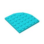 Plate Round Corner 6 x 6 #6003 Medium Azure