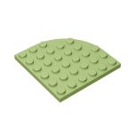 Plate Round Corner 6 x 6 #6003 Olive Green