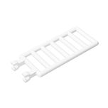 Bar 7 x 3 with Double Clips (Ladder) #6020 White Gobricks
