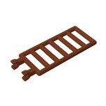 Bar 7 x 3 with Double Clips (Ladder) #6020 Reddish Brown Gobricks