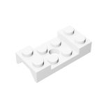 Vehicle, Mudguard 2 x 4 With Arch Studded With Hole #60212 White