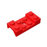 Vehicle, Mudguard 2 x 4 With Arch Studded With Hole #60212 Red